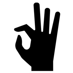 OK gesture icon