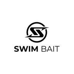LETTER S FOR FISH BAIT LOGO