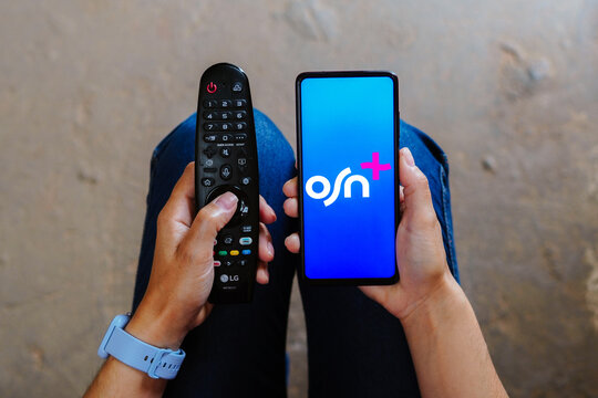 July 17, 2023, Brazil. In this photo illustration, the OSN Plus logo seen displayed on a smartphone.