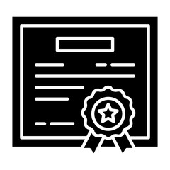 Mathematics Degree Glyph Icon