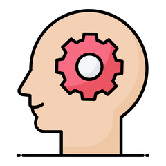 Analytical Thinking Line Color Icon