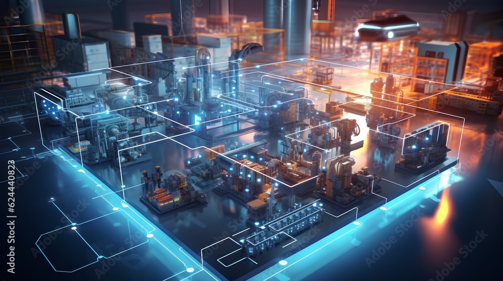 Poster the internet of things iot in manufacturing. integration of connected devices to optimize production