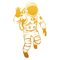 Astronaut in spacesuit, Vector illustration of cosmonaut, astronaut in space on transport background, Hand Drawn Sketch Vector illustration of Space man, SVG snd PNG