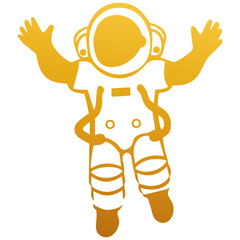 Astronaut in spacesuit, Vector illustration of cosmonaut, astronaut in space on transport background, Hand Drawn Sketch Vector illustration of Space man, SVG snd PNG