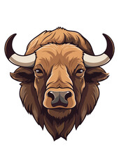 buffalo vector,buffalo illustrator illustration,colorful buffalo illustration,eps buffalo,editable print ready