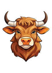 buffalo vector,buffalo illustrator illustration,colorful buffalo illustration,eps buffalo,editable print ready