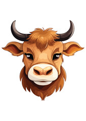 buffalo vector,buffalo illustrator illustration,colorful buffalo illustration,eps buffalo,editable print ready