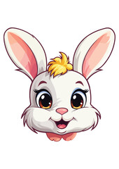 cute bunny vector print, bunny illustration, cute character prints, bunny drawing