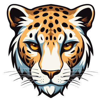 vector cheetah print,cheetah sticker,eps vector ready to print,editable vector design,wildlife prints