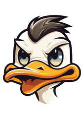 cute white duck vector,duck print,duck sticker,animal prints,eps file,editable,ready to print