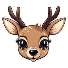 cute little gazelle,fawn,wild animals,nature animals,animal illustration,animal stickers,deer,deer print,deer print,cartoon gazelle