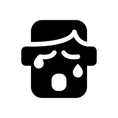 Crying face icon