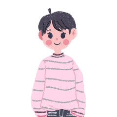 little child in pink