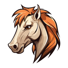 vector horse head design,colorful cute beautiful horses,suitable for logo and t-shirt,ready to print.cartoon horse,horse illustration