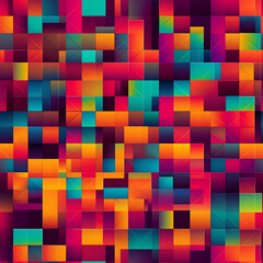 Abstract background with squares - Generative AI