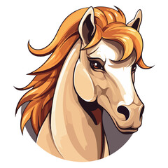 vector horse head design,colorful cute beautiful horses,suitable for logo and t-shirt,ready to print.cartoon horse,horse illustration