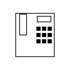 black and white phone