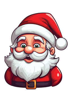 santa claus image - eps vector illustration, suitable for gluing and printing, editable