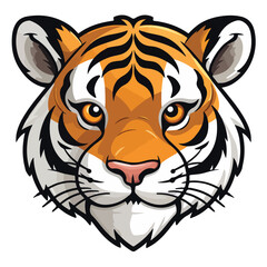 tiger face vector,sync tiger eps file,for cricut,tiger cartoon character print,editable,