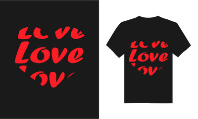 Modern Love T-shirt design.