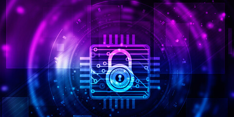 2d rendering lock protected microchips
