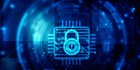 2d rendering lock protected microchips
