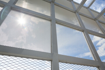 The use of expanded metal  (tear steel grilles) to be installed on the exterior structure of the...