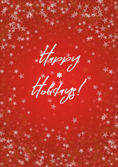 Vector Merry Christmas and New Year Card Collection with Magical Bokeh Lights Sparkle Confetti. Shiny Glitter Christmas Party Print Collection. Winter Sparkle Snowfall Design for Holiday's Poster.