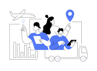 Domestic market abstract concept vector illustration.