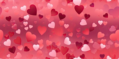 Romantic Valentine Design" - This illustration showcases a seamless heart pattern, perfect for Valentine's Day or romantic-themed projects.  Pixel Pattern Generative Ai Digital Illustration