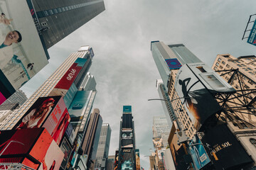 Times Square Raining