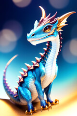 Cute Dragon of year 2024 llustration