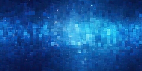 Square Pixel Pattern in Blue