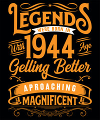 Legends quote typography  print template vector illustration design