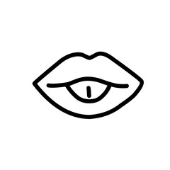 Lips Line Icon