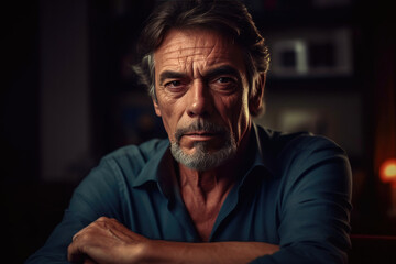 Obraz premium Portrait of a middle-aged man