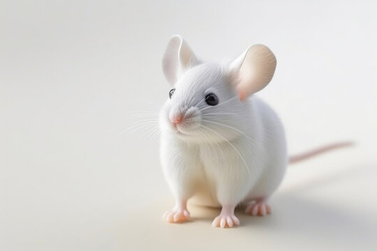 Mouse with white background. Generative AI