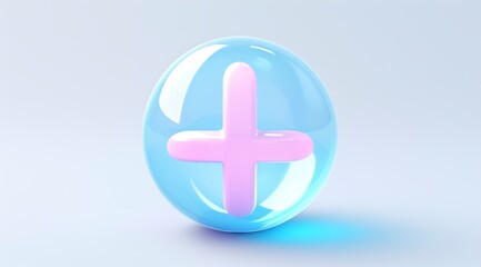 Fototapeta premium A peace icon, bright pastel color 