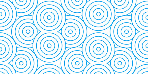 Fototapeta na wymiar Seamless blue overloping and cloting pattern with circles.