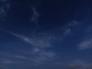Natural sky beautiful blue and white texture background.Panorama of blue sky with cirrus clouds,perfect hot day weather, vector illustration.