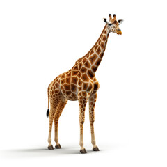giraffe on a transparent background for decorating the project Publications and websites