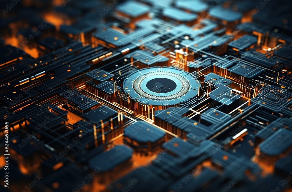 Poster cyberspace and digital data network connection concept. high speed digital data transmission over in