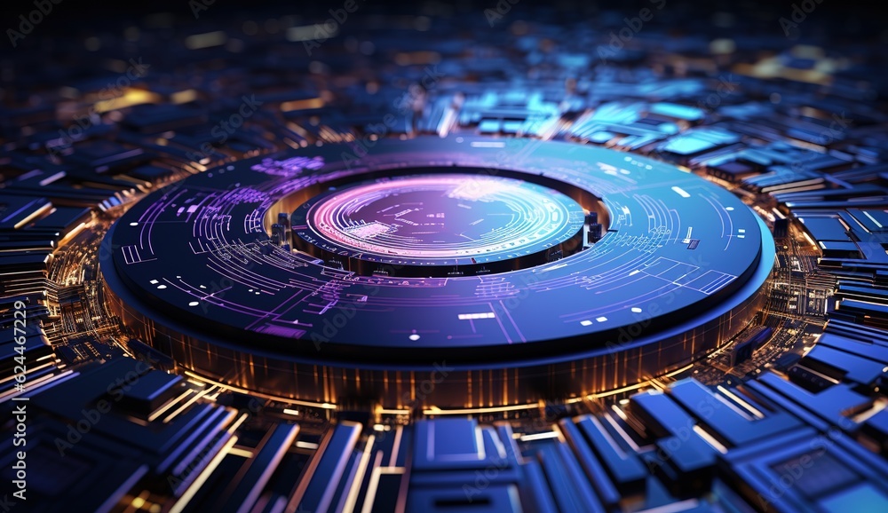 Poster cyberspace and digital data network connection concept. high speed digital data transmission over in