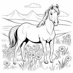 horse illustration