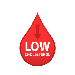 Low cholesterol icon. Symptoms of Metabolic Syndrome. Low HDL-Cholesterol. heart care cardiology sign. outline style. Editable stroke. Design on white background. Vector illustration