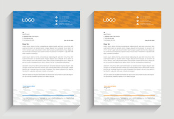 minimal clean and professional letterhead template design.