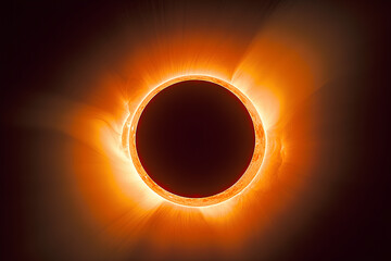 Solar eclipse. Ai generative