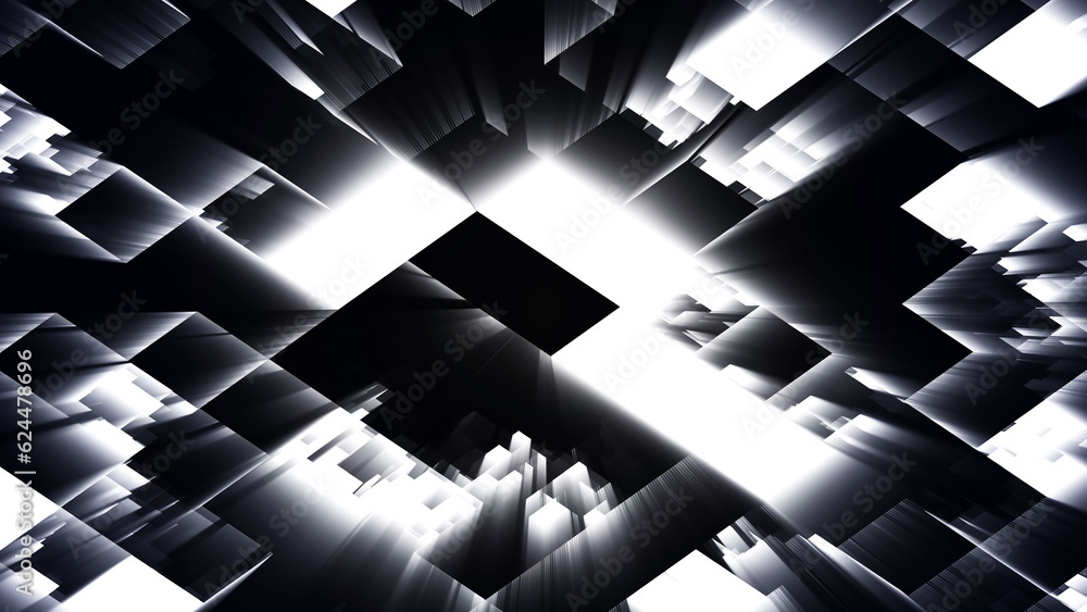 Poster abstract pattern, seamless mosaic background. abstract technology background, computer generated ima