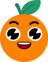 Orange Face Wide Smile