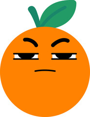 Annoyed Orange Face